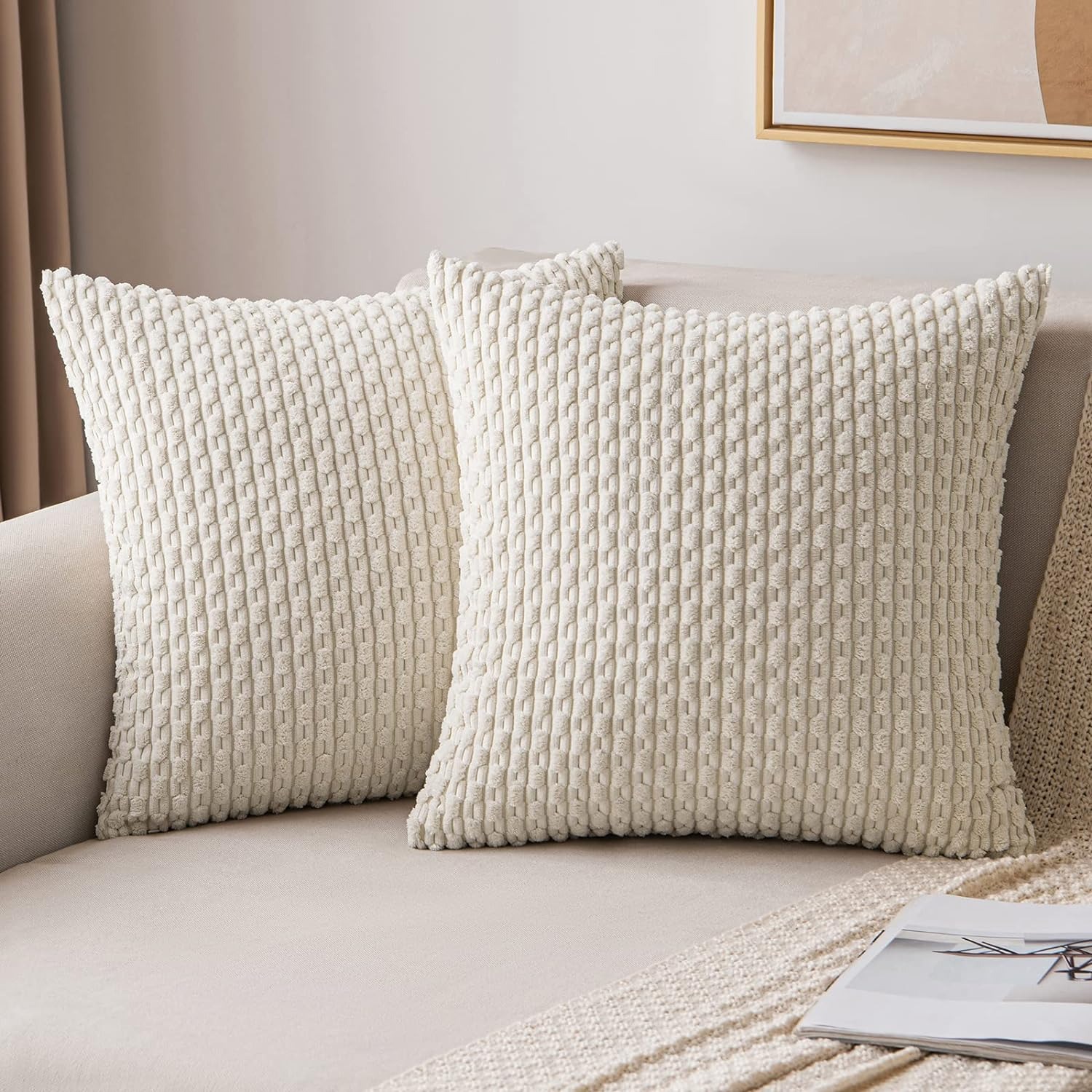 Striped Throw Pillow Cover 18x - đánh giá và giá Pillow Insert 18X18